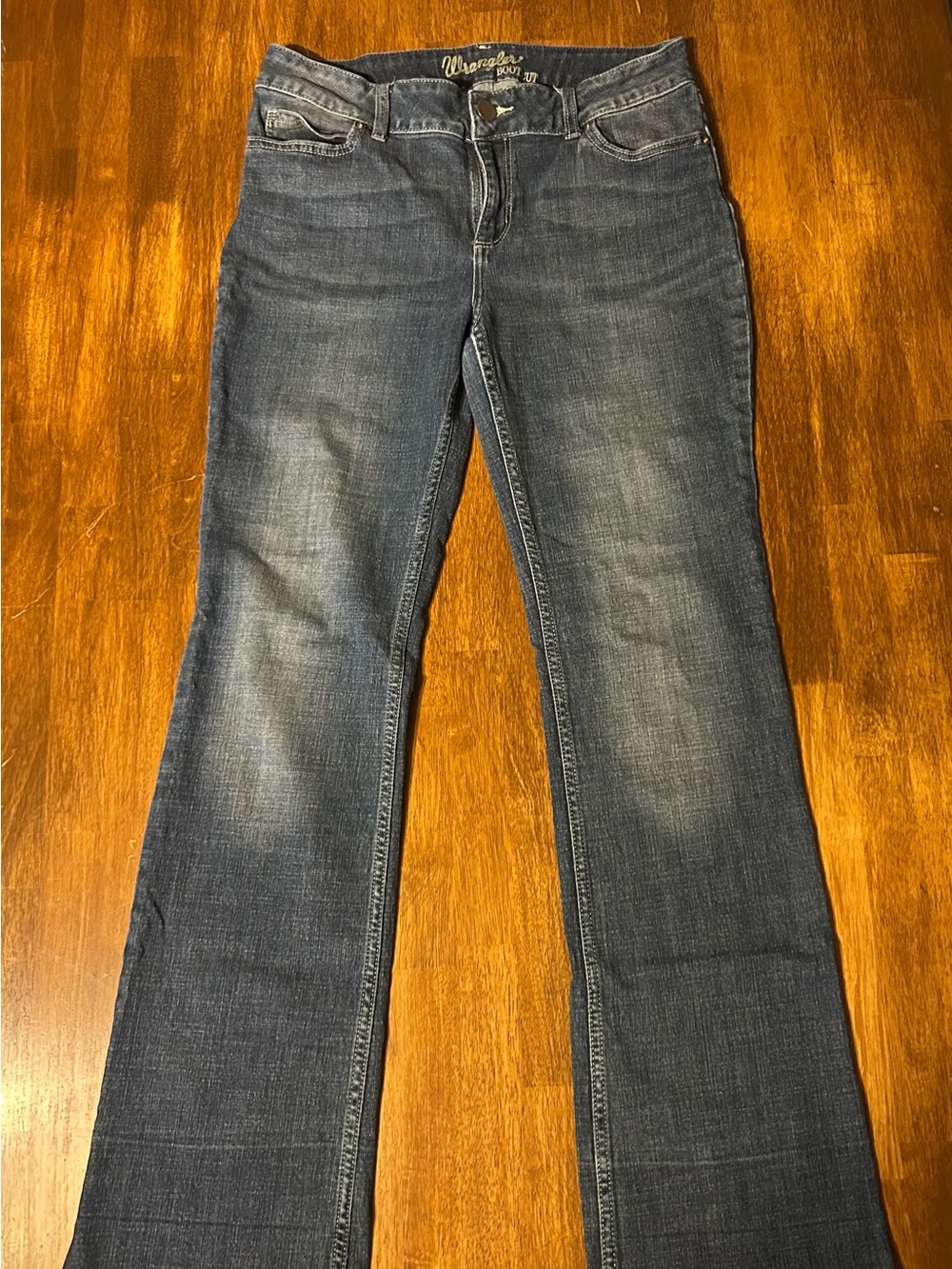 Wrangler Women's Navy Blue Bootcut Jeans